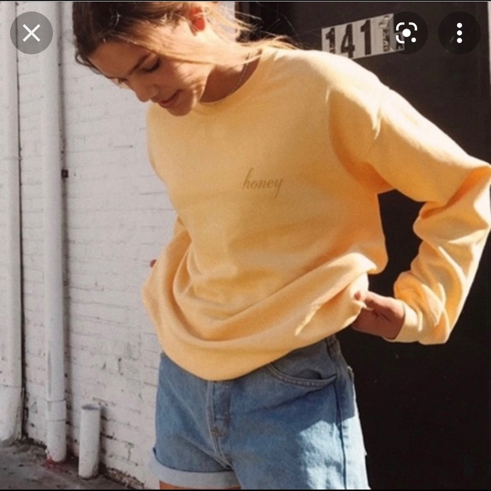 brandy melville honey crewneck